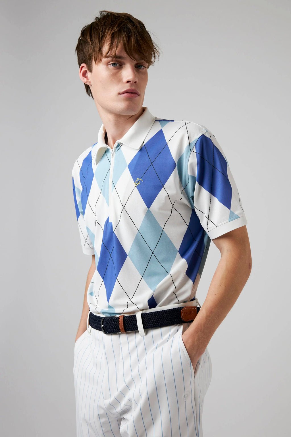 Zip Polo Harlekin