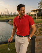 19th Hole Polo Shirt - Goji Berry