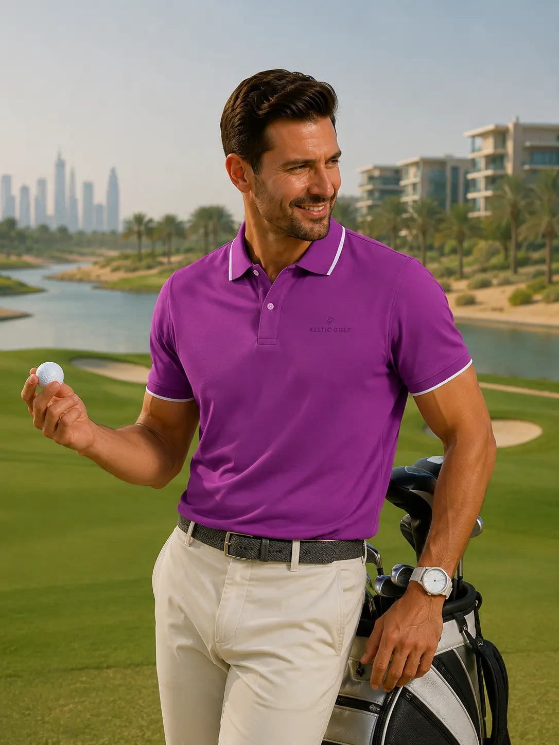 19th Hole Polo Shirt - Hyacinth Violet