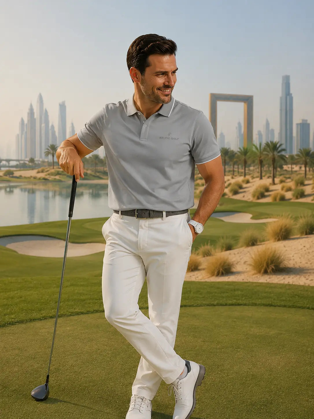 19th Hole Polo Shirt - Ultimate Grey
