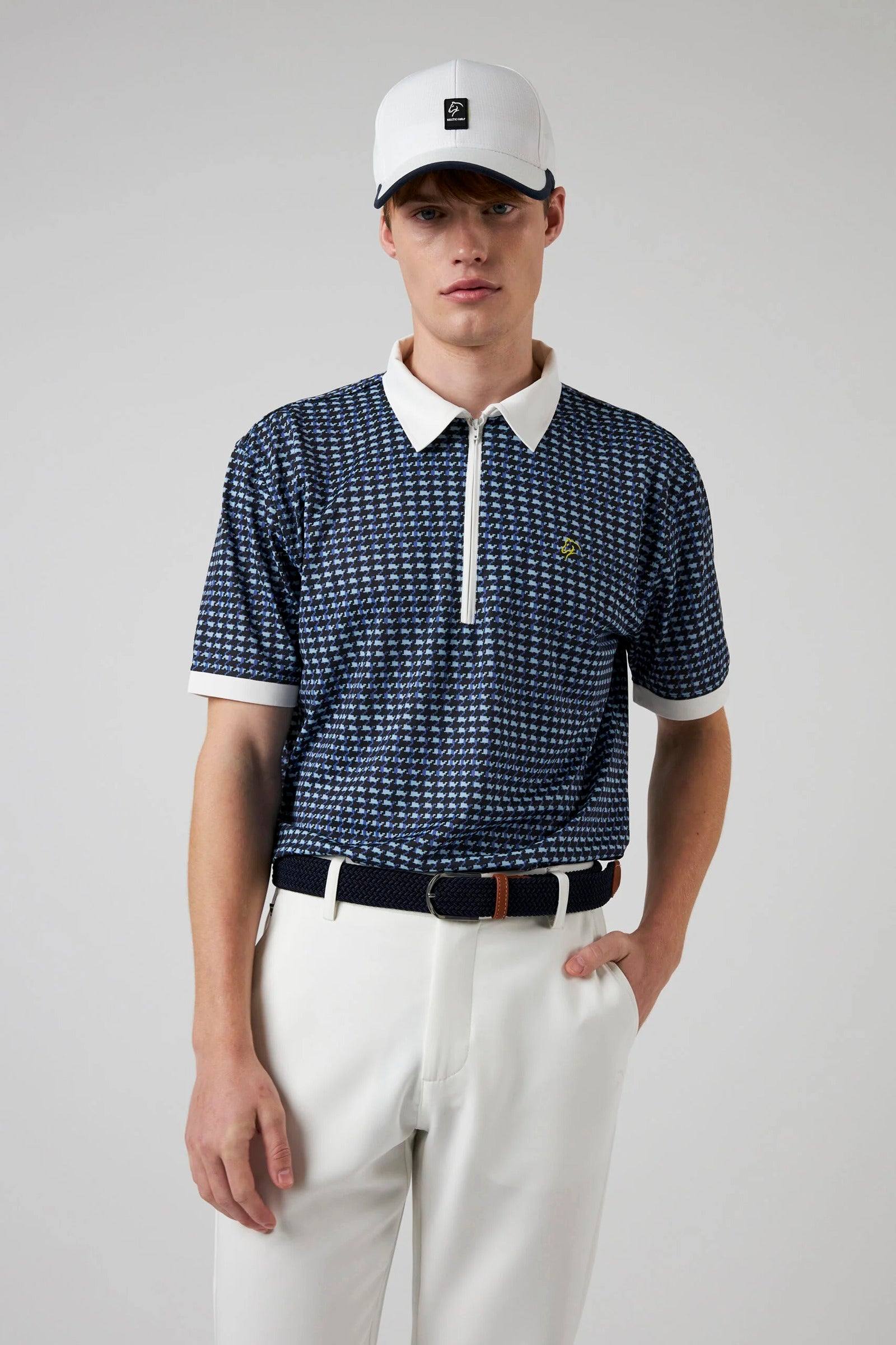 Zip Polo Allover Print by Keltic Golf