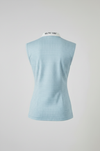Ladies Zip Polo - Iced Blue