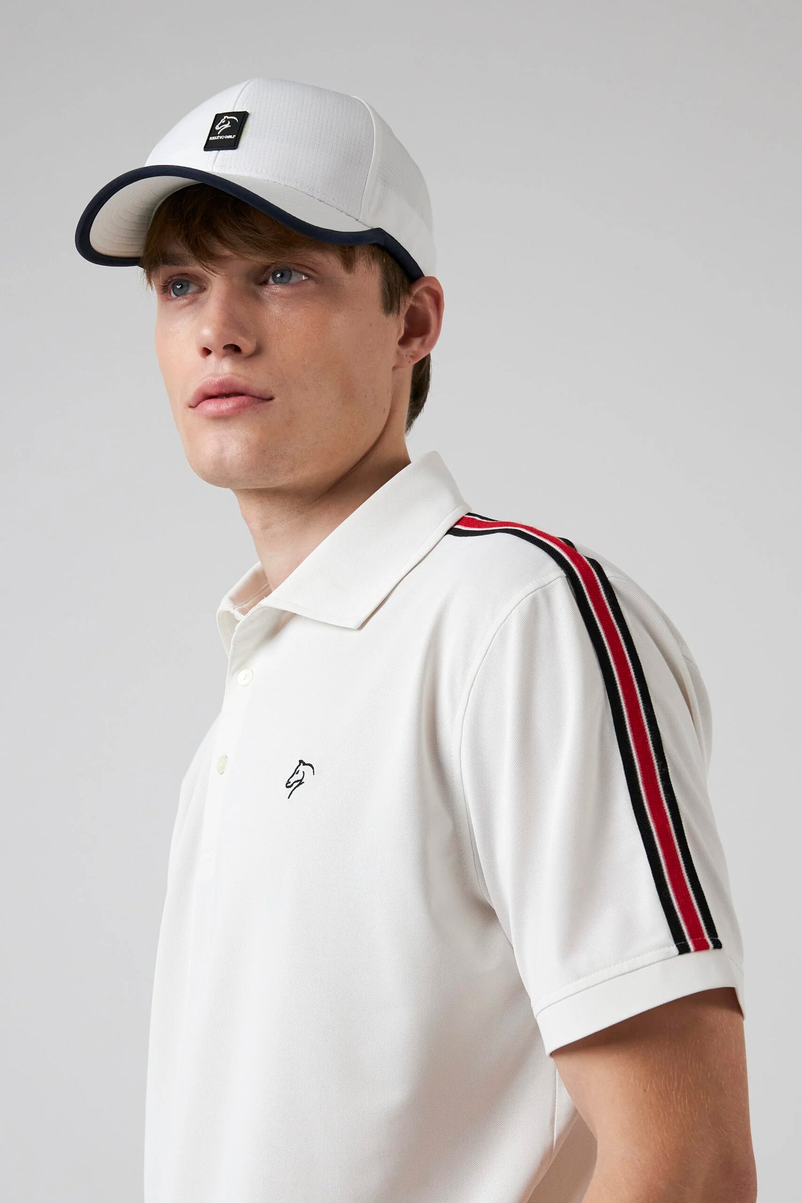 Button Polo White - Shoulderband