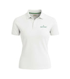 Ladies Button Golf Polo Shirt - White