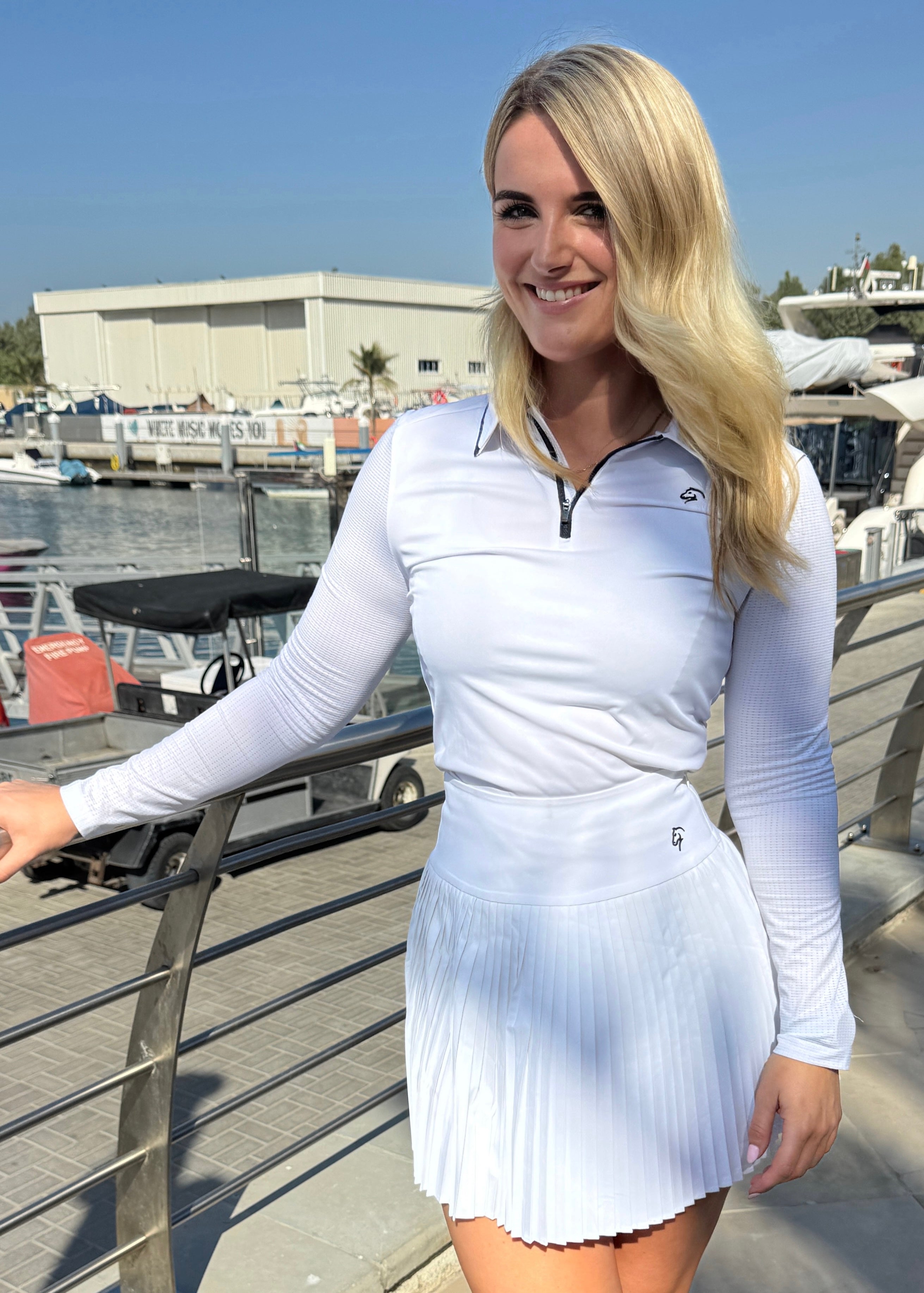 The Pleated Skirt - White – Keltic Golf