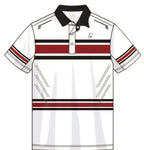 Men’s Premium Polo - White/ Red/ Navy