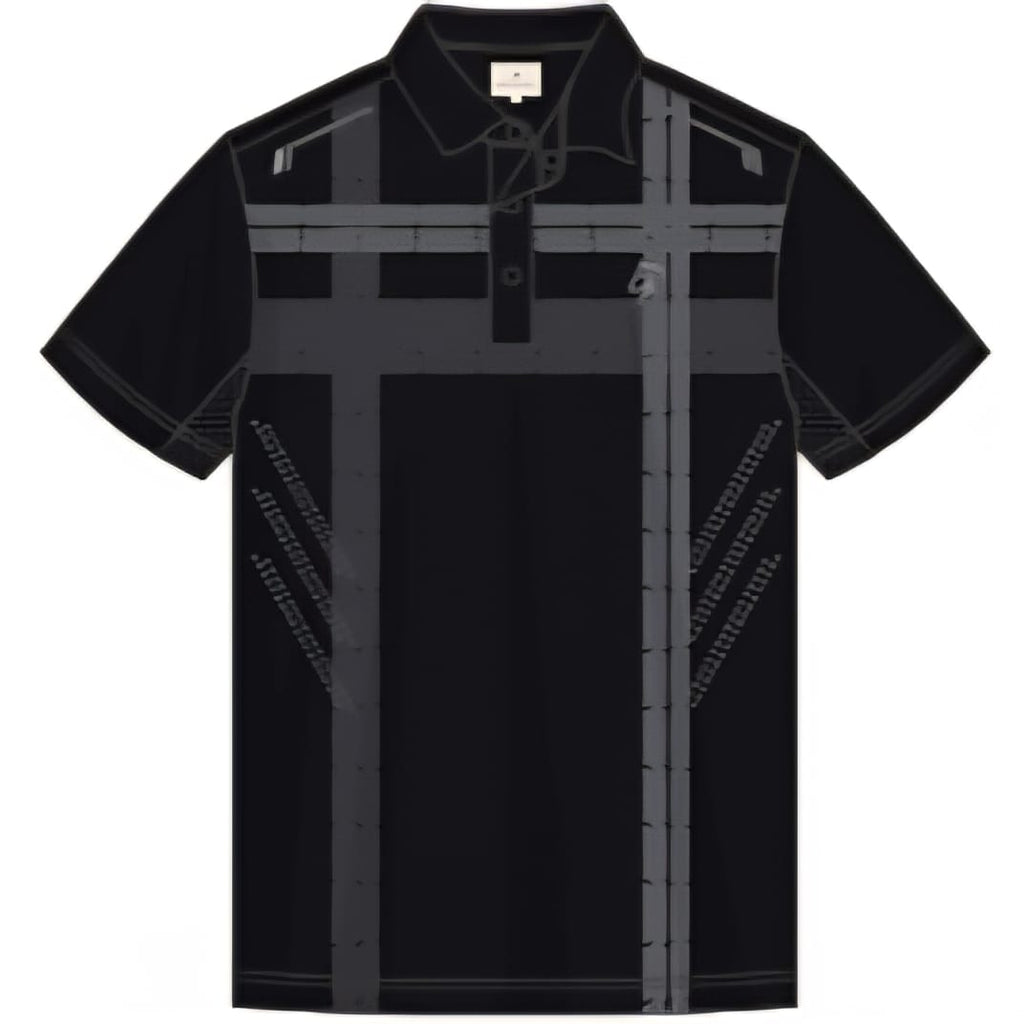 Men’s Premium Polo - Navy/Plaid