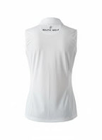 The Sleeveless Ladies Polo - Pure White