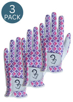 Ladies Gloves - Purple - 3 pieces