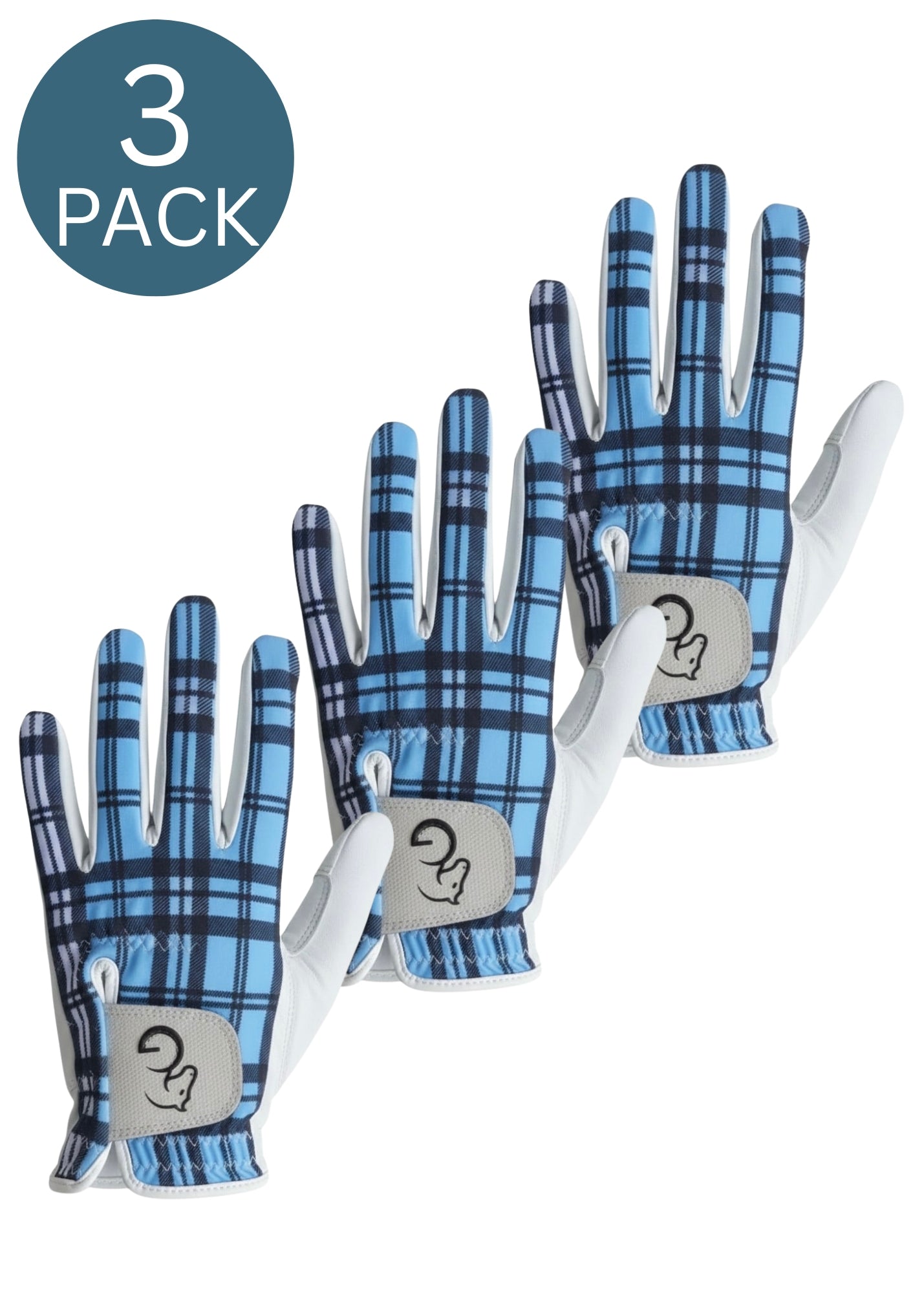 Ladies Gloves - Blue - 3 pieces