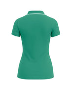 Ladies Button Golf Polo Shirt - Cadmium Green