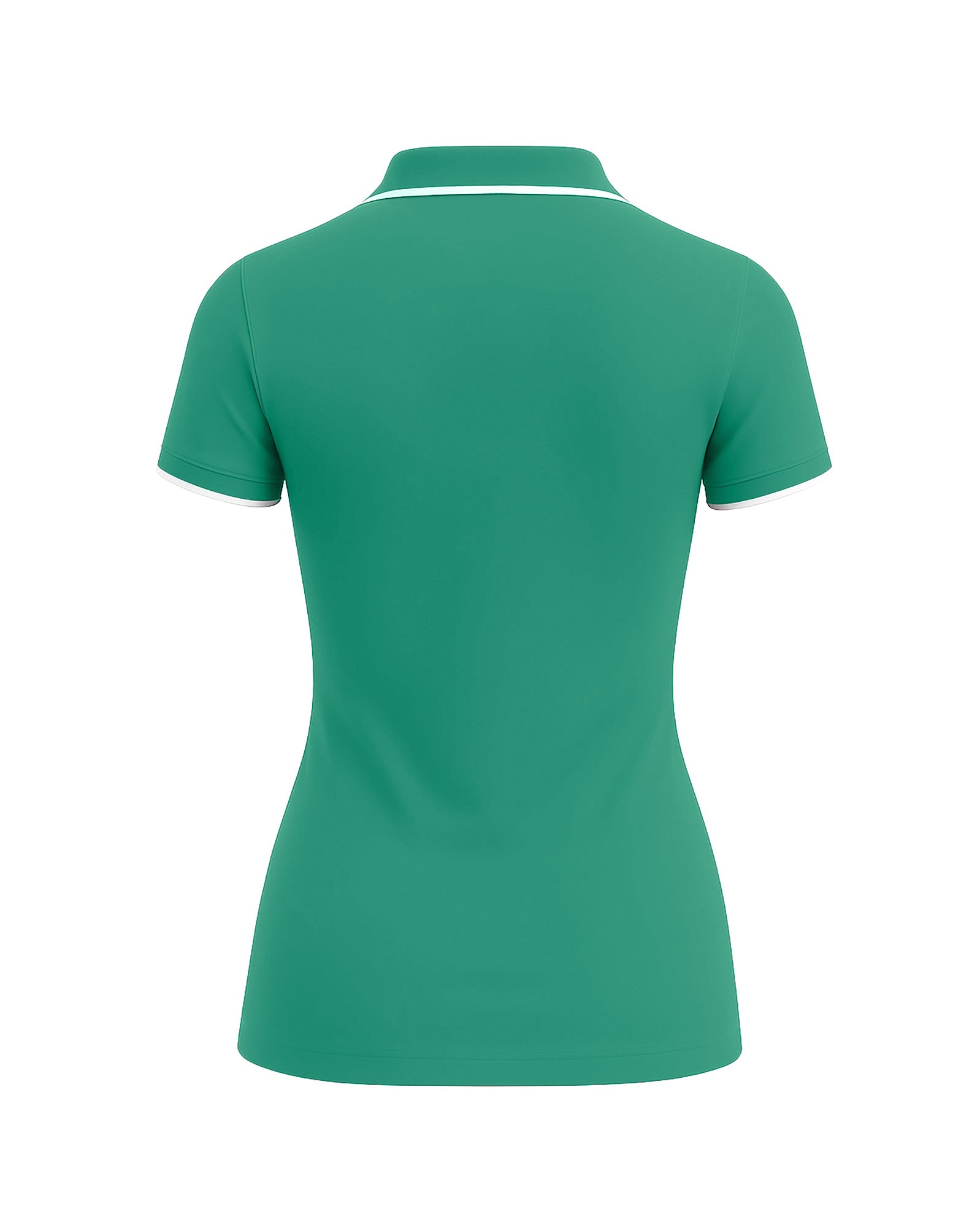 Ladies Button Golf Polo Shirt - Cadmium Green