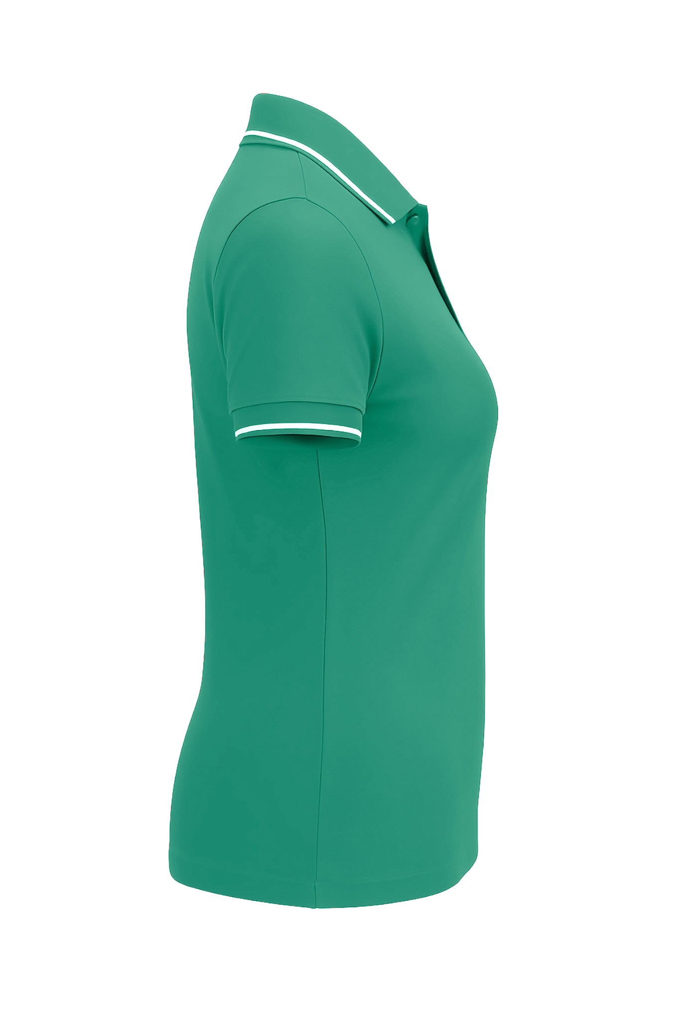 Ladies Button Golf Polo Shirt - Cadmium Green