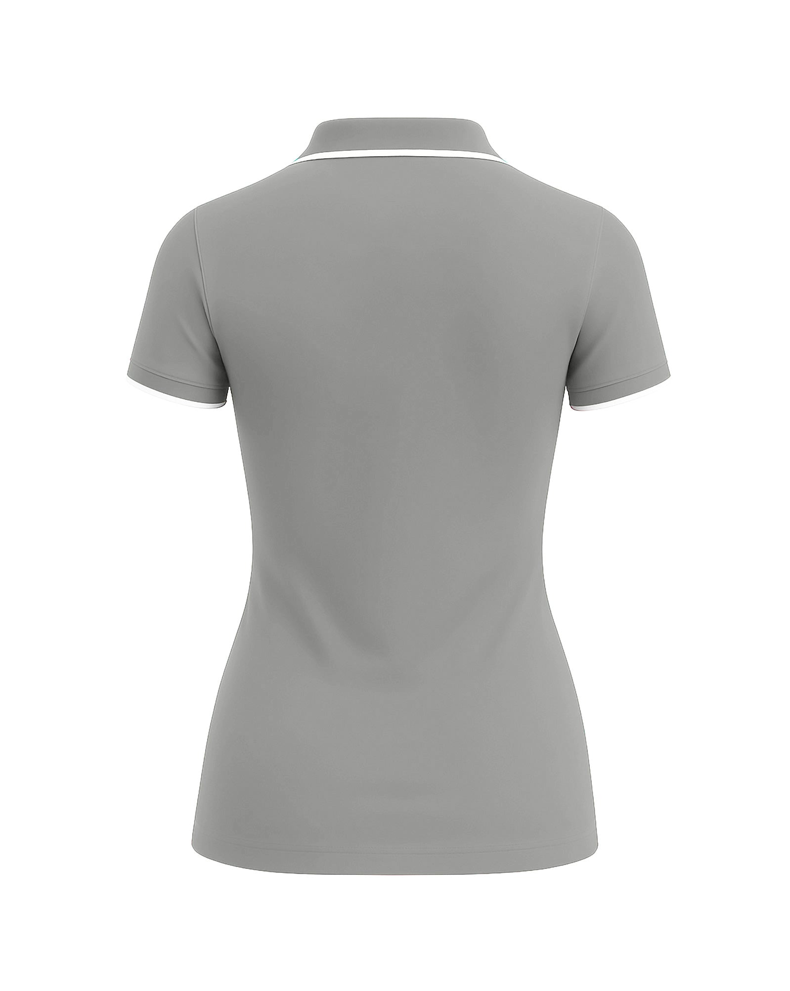 Ladies Button Golf Polo Shirt -  Ultimate Grey