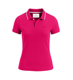 Ladies Button Golf Polo Shirt - Fuchsia Pink