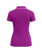 Ladies Button Golf Polo Shirt -  Hyacinth Violet