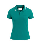 Ladies Button Golf Polo Shirt - Winter Green