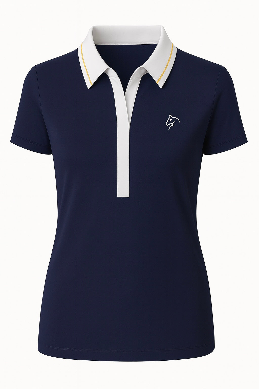 The Ladies Classic Polo - Navy Gold