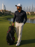 Golf Cart Bag - Black PU Leather