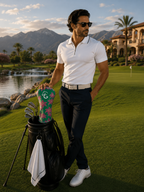 Head Covers - Green + Pink Floral