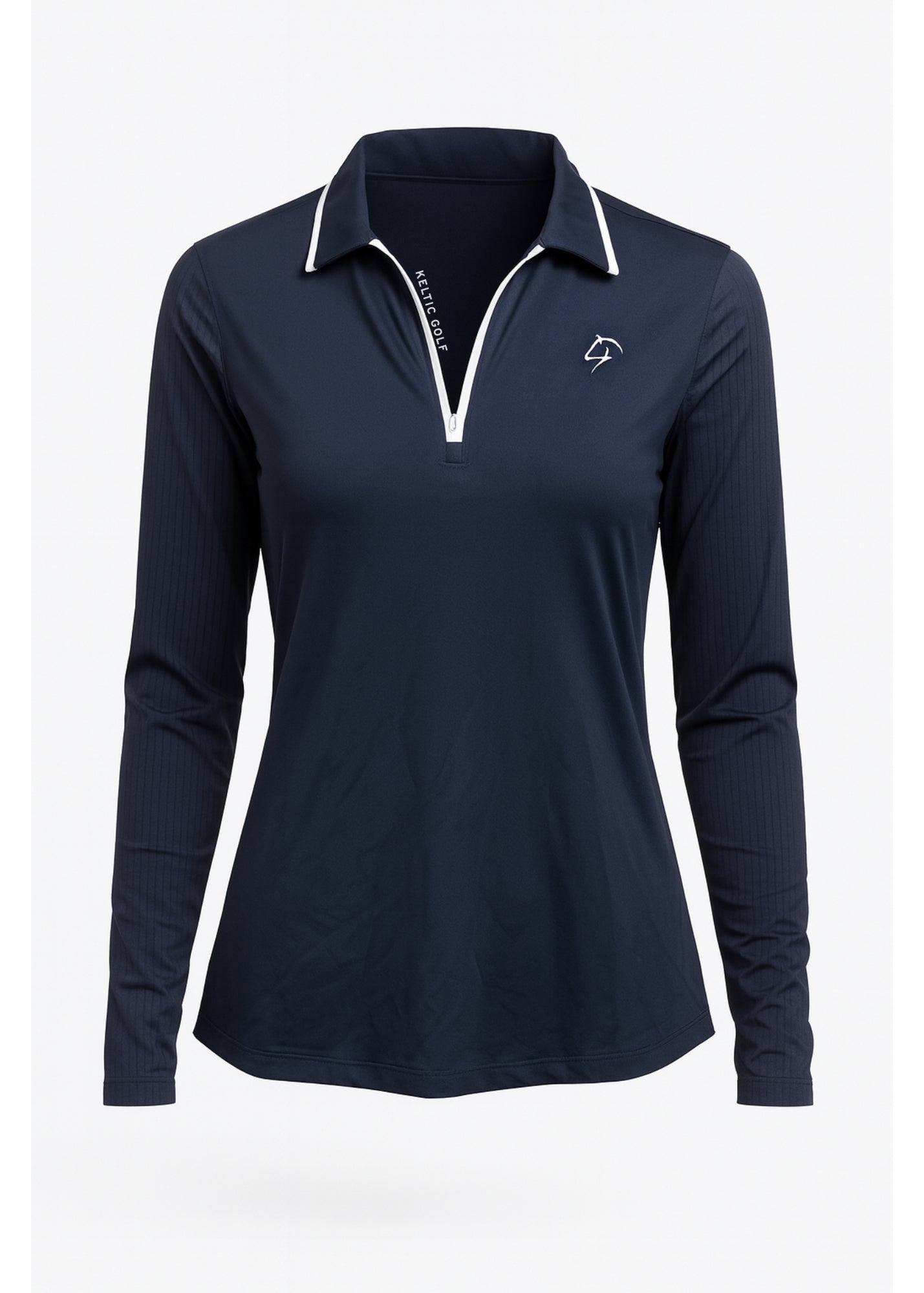 Ladies Sleeved Golf Polo - Classic Navy