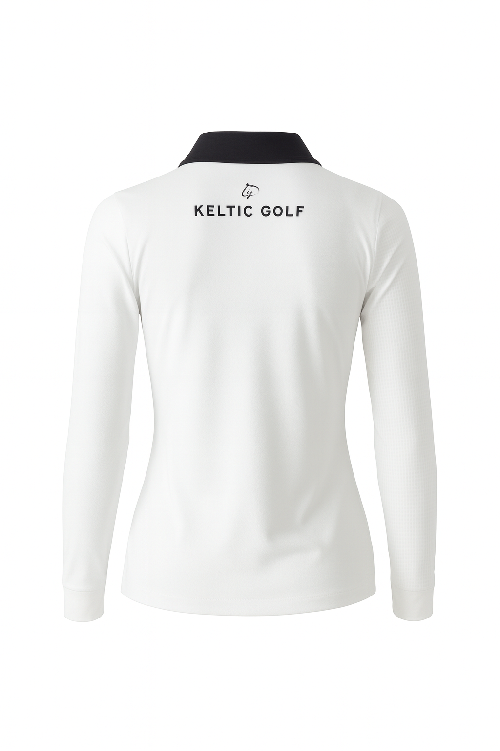 Ladies Sleeved Golf Polo - Pure White