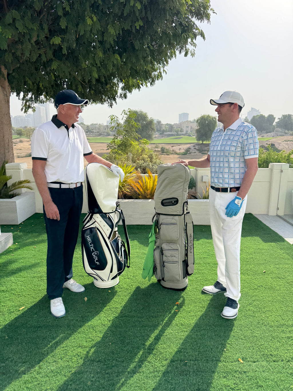 Golf Cart Bag – Padded Khaki Grey