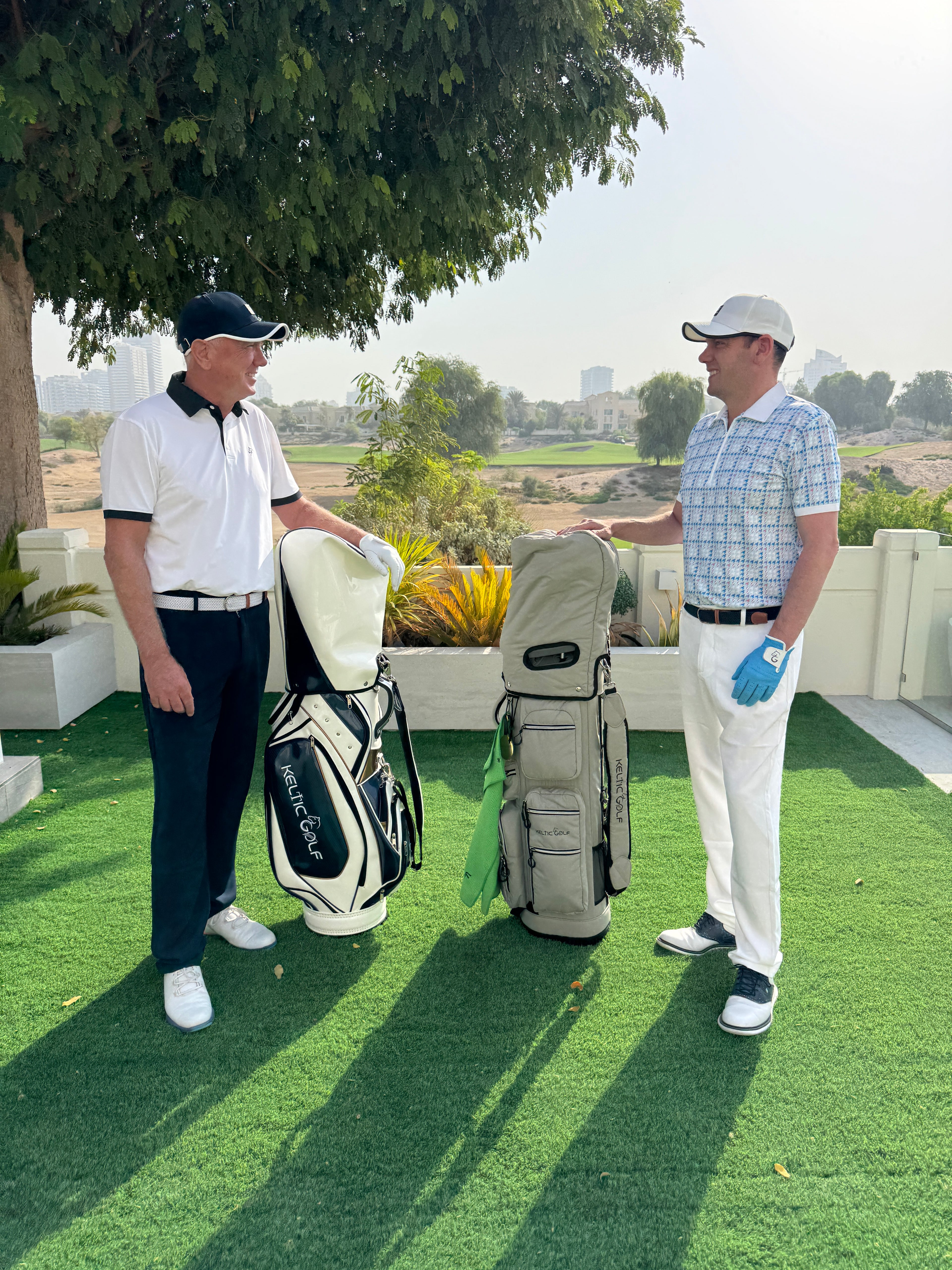 Golf Cart Bag – Padded Khaki Grey