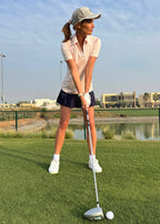 The Ladies Mesh Polo - Ice Pink