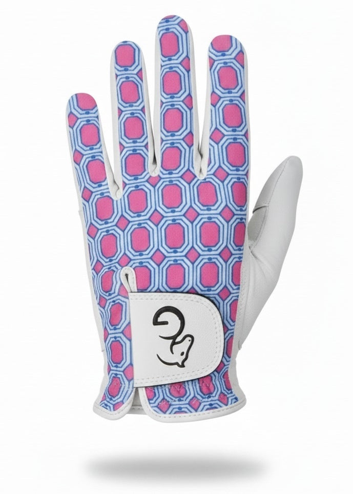 Ladies Gloves - Pink & Blue