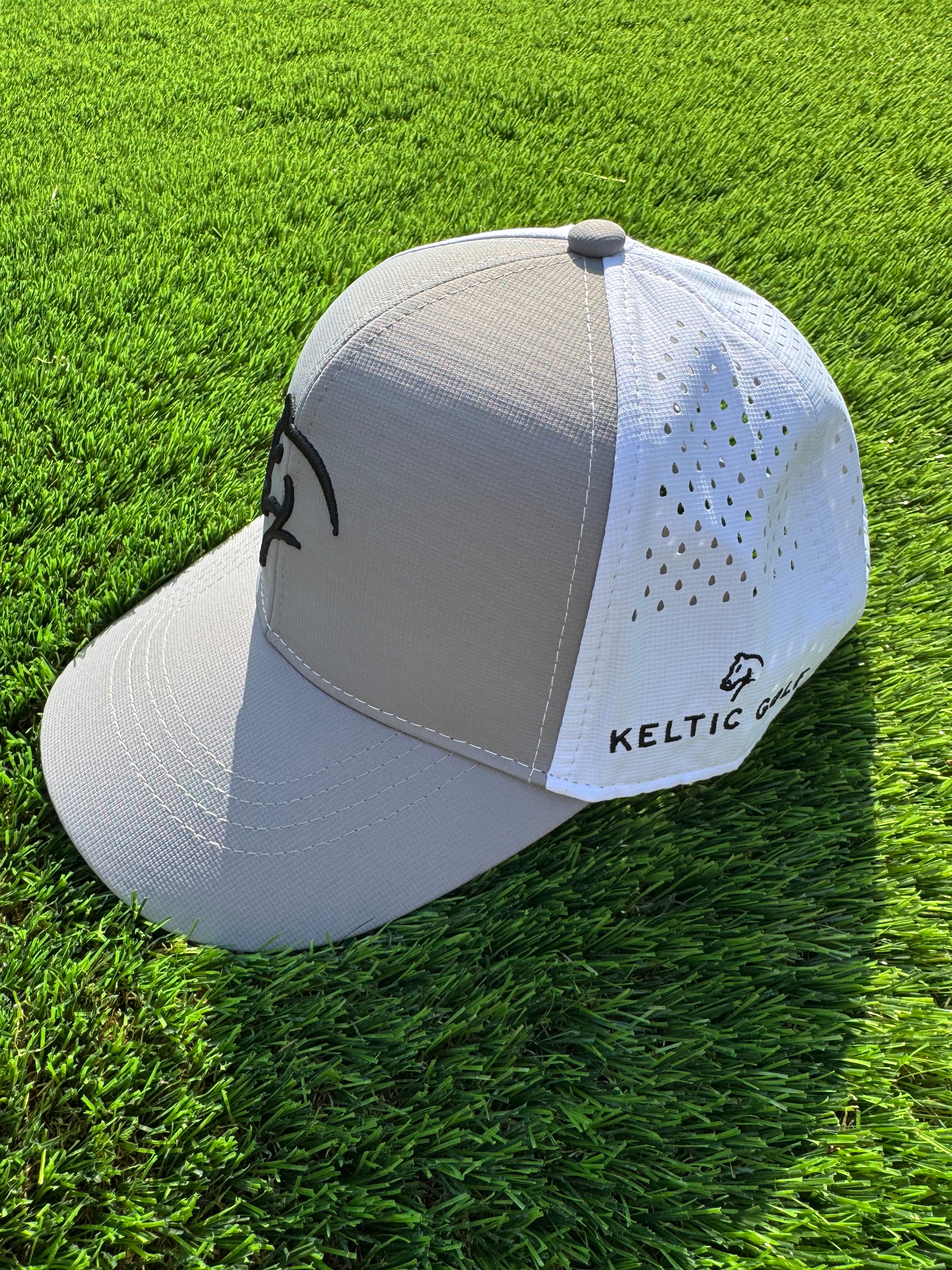 The Keltic Cap - Grey & White