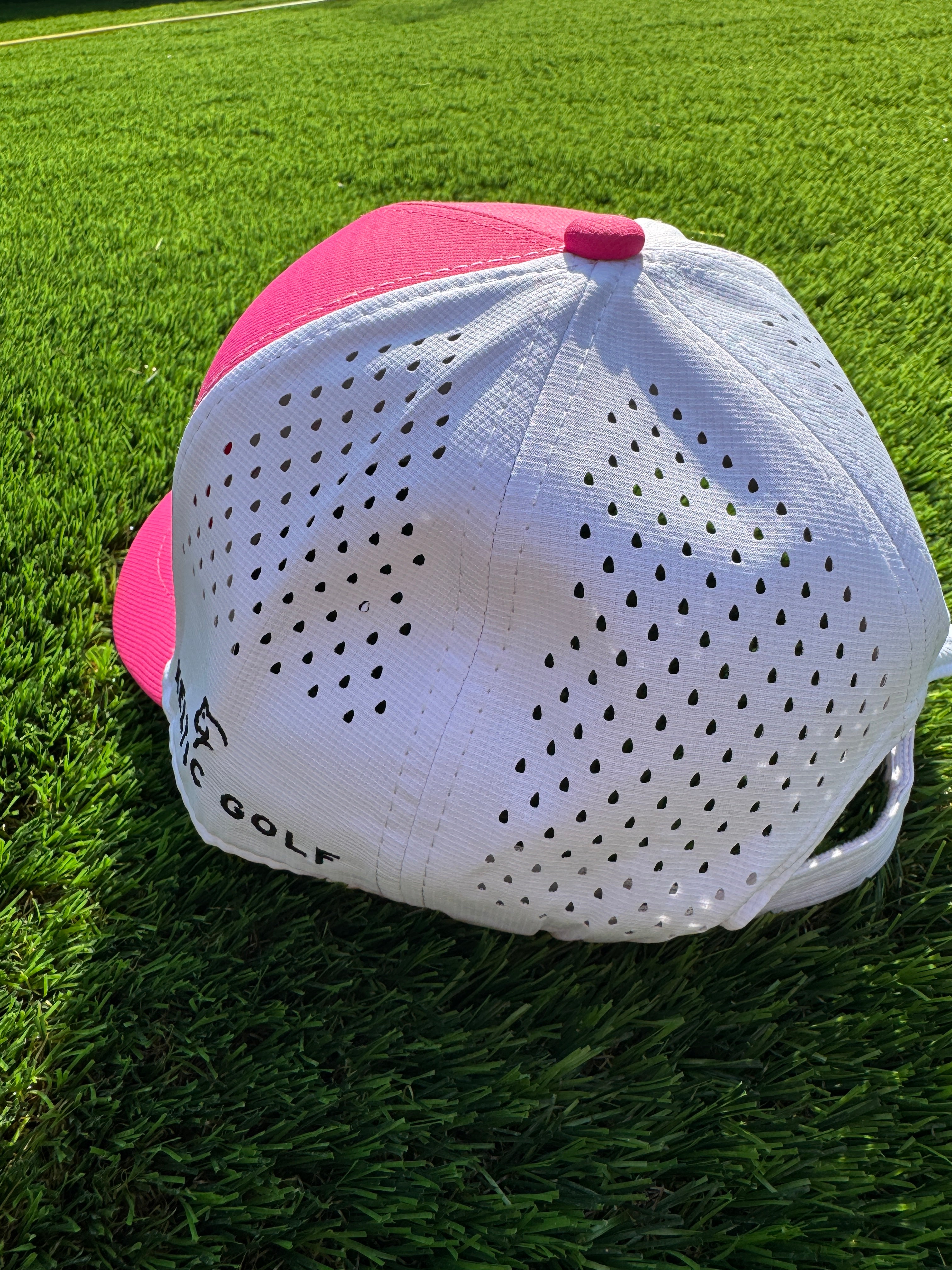 The Keltic Cap - Pink & White