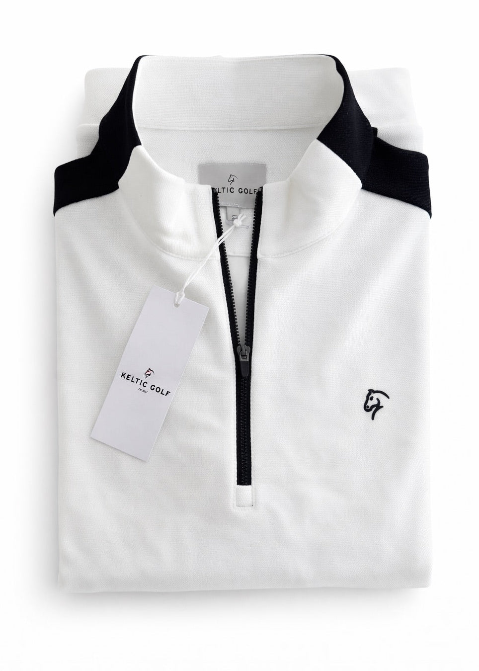 The Fairway Zip Sweater - White
