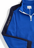 The Fairway Zip Sweater - Royal Blue
