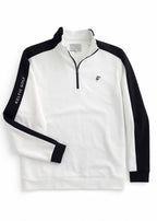 The Fairway Zip Sweater - White