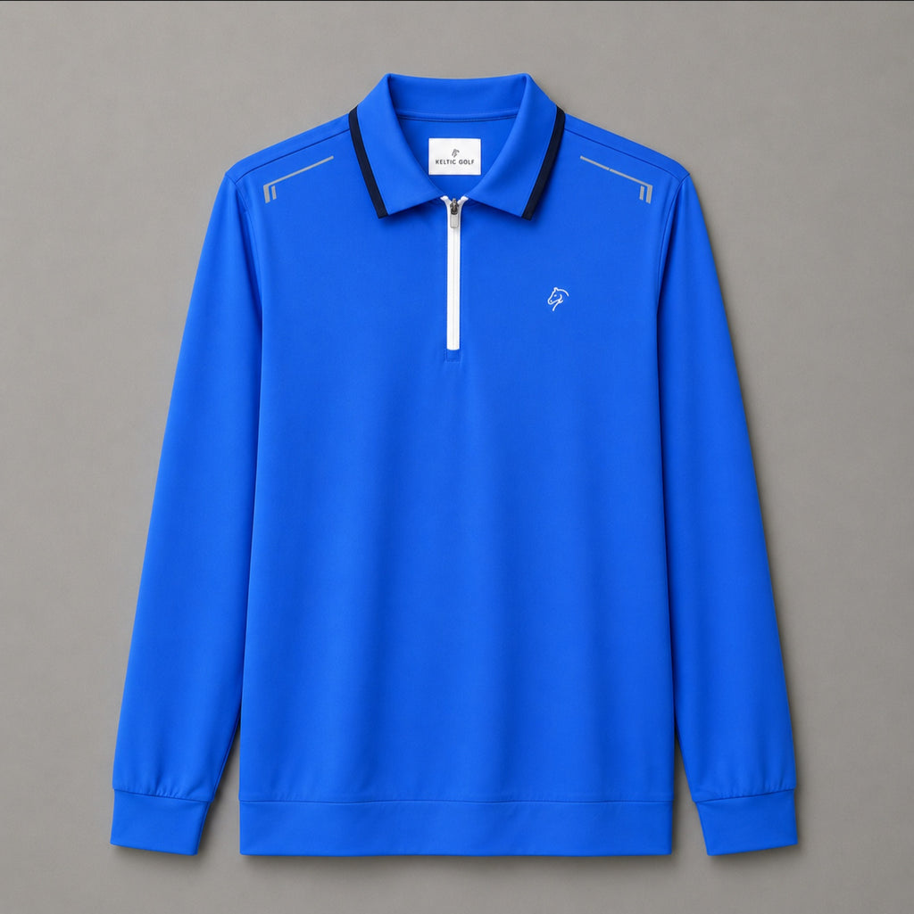 Men's Premium Long Sleeve Polo Shirt