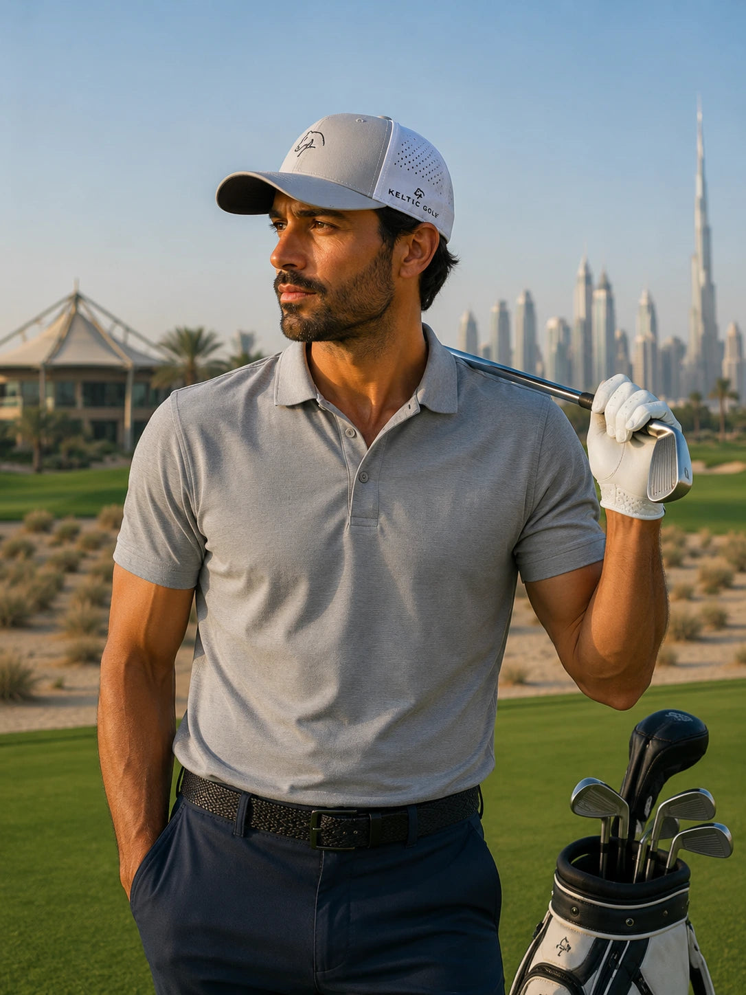 The Keltic Cap - Grey & White