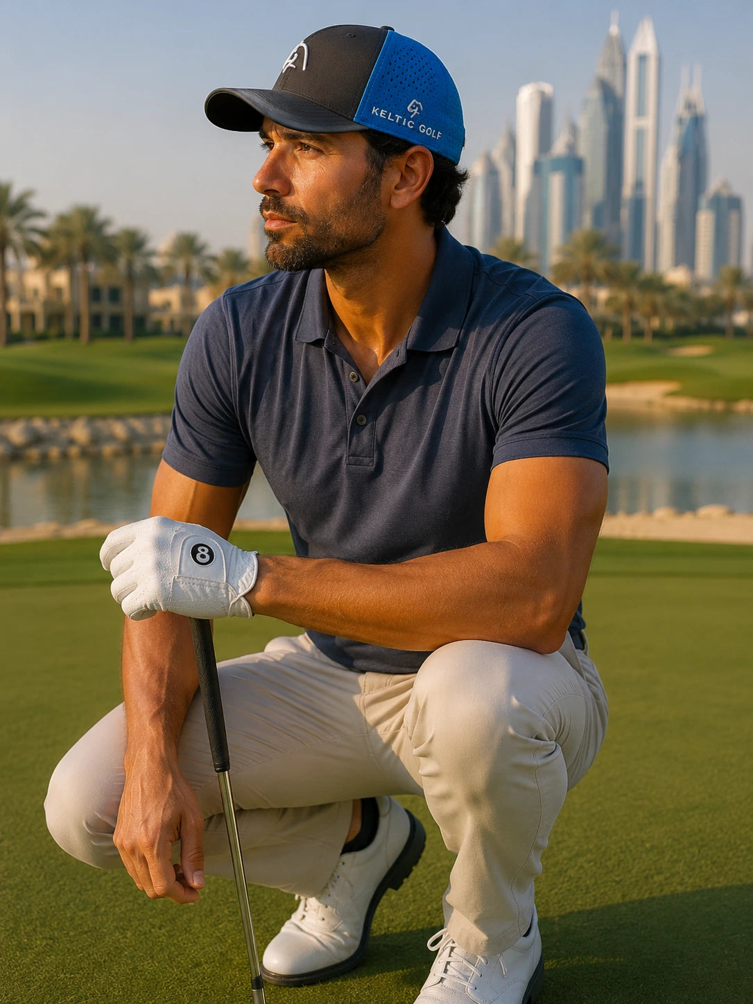 The Keltic Cap - Navy & Blue