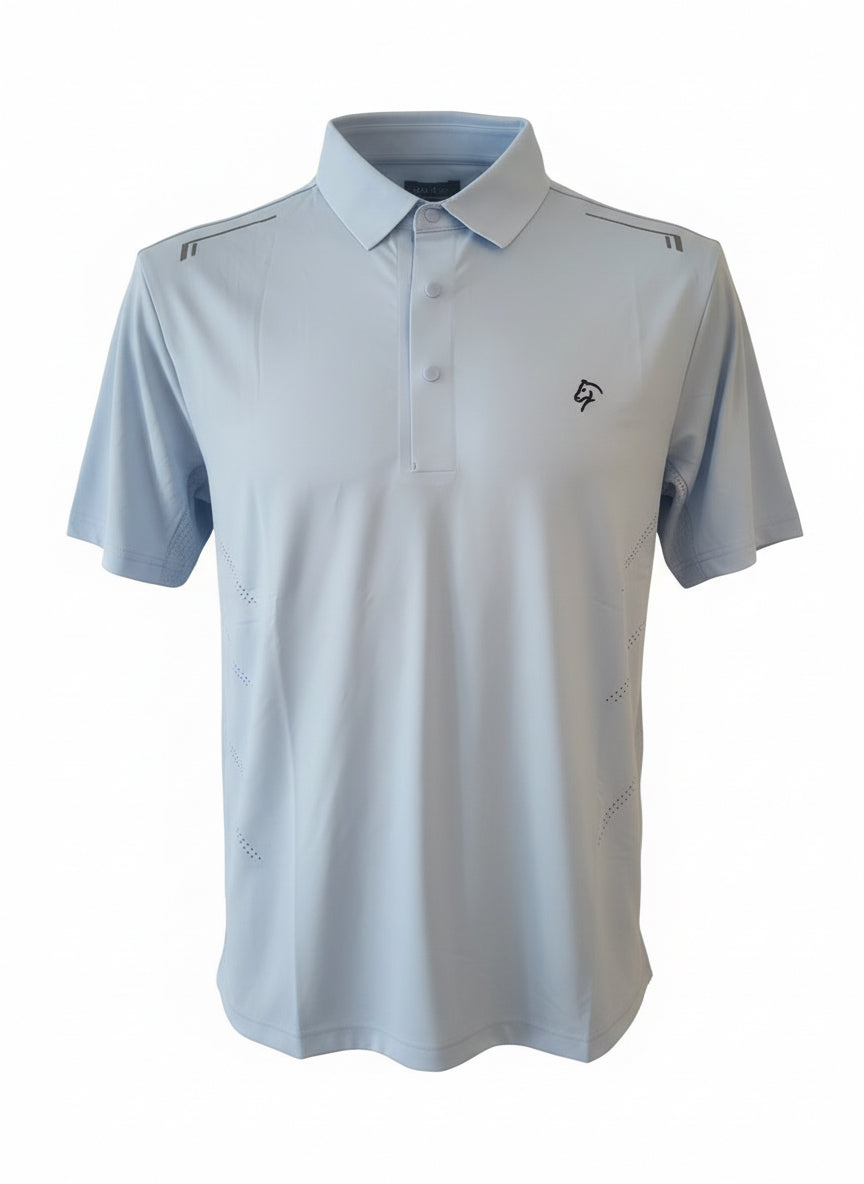 Men's Premium Polo - Ice Blue