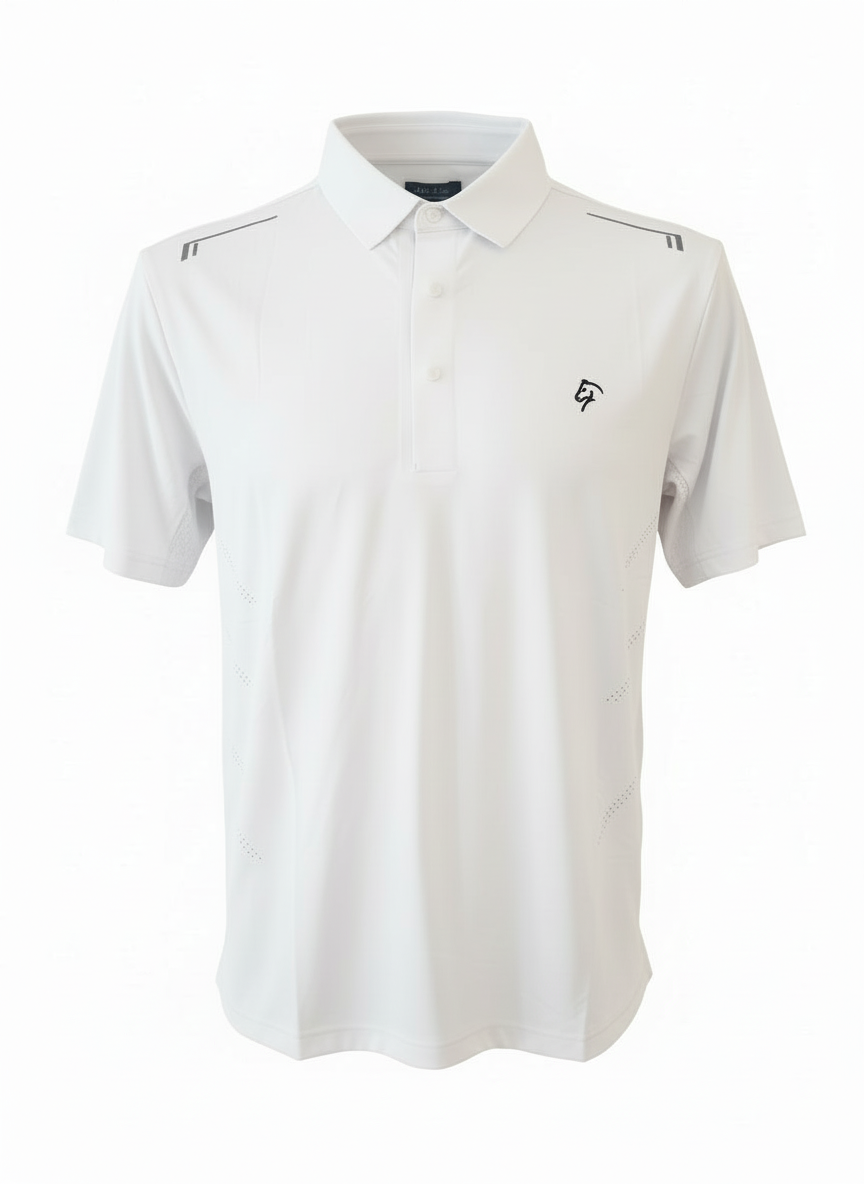 Men's Premium Polo - Pure White