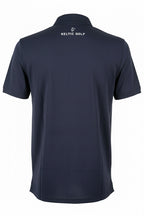 Men's Premium Polo - Navy/ Grey Stripe