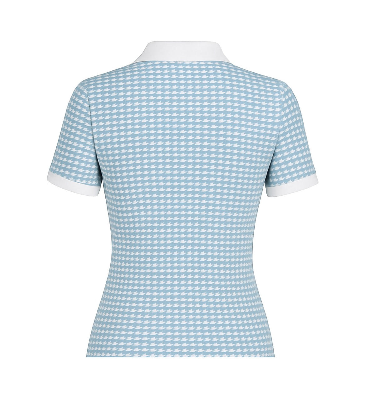 Ladies Zip Polo - Iced Blue