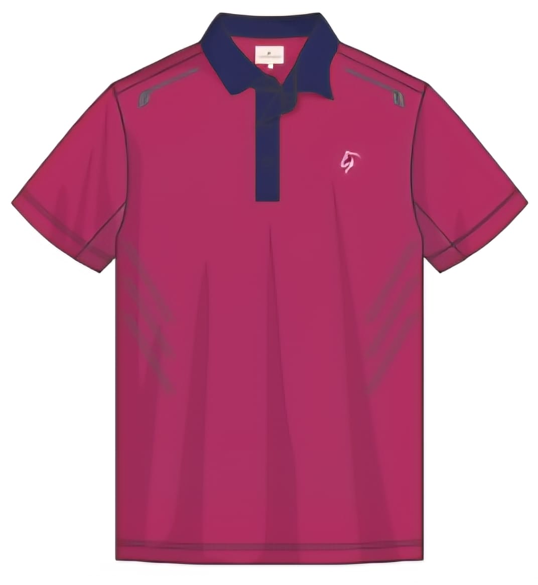 Men’s Premium Polo - Pink/Navy