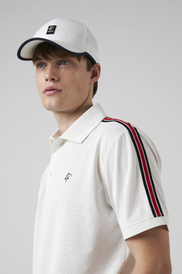 Button Polo White - Shoulderband
