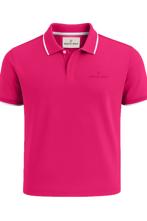 19th Hole Polo Shirt - Fuchsia Pink